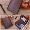 Men Soft PU Leather Wallet Short Bifold Wallet Large Capacity Card Holder Coin Pocket Business Purse
