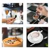 4-Piece Stainless Steel Coffee Accessory Set - Double-Head Spoon, Measuring Spoon, Latte Needle, Tamper Spoon for Home Barista/Coffee Shop, YJKJ-004