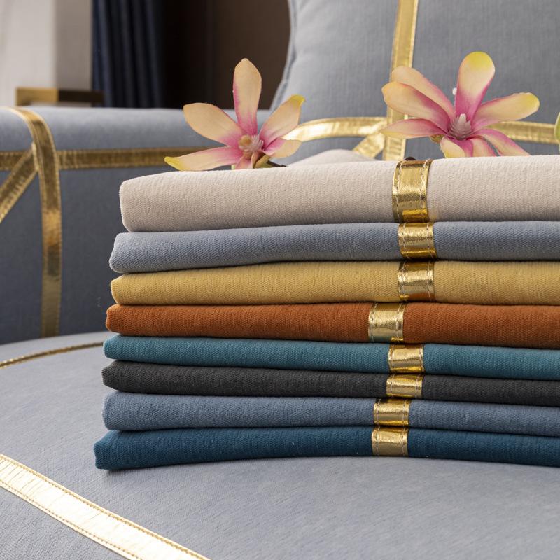 Husă de canapea nouă de lux, culoare solidă, chenille, Phnom Penh, husă de canapea, anti-alunecare, previne zgârierea animalelor de companie Huse de canapea pentru sufragerie