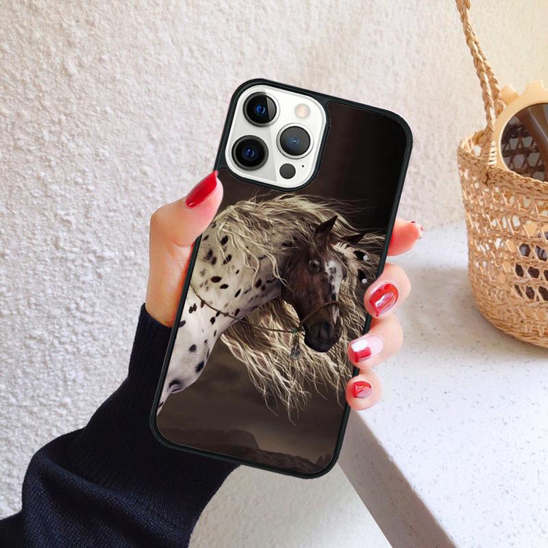 Horse Pony Pattern Phone Case for iPhone 17 Air 16 PRO MAX 15 14 PLUS 12 11 13 Back Cover Fundas Shell coque