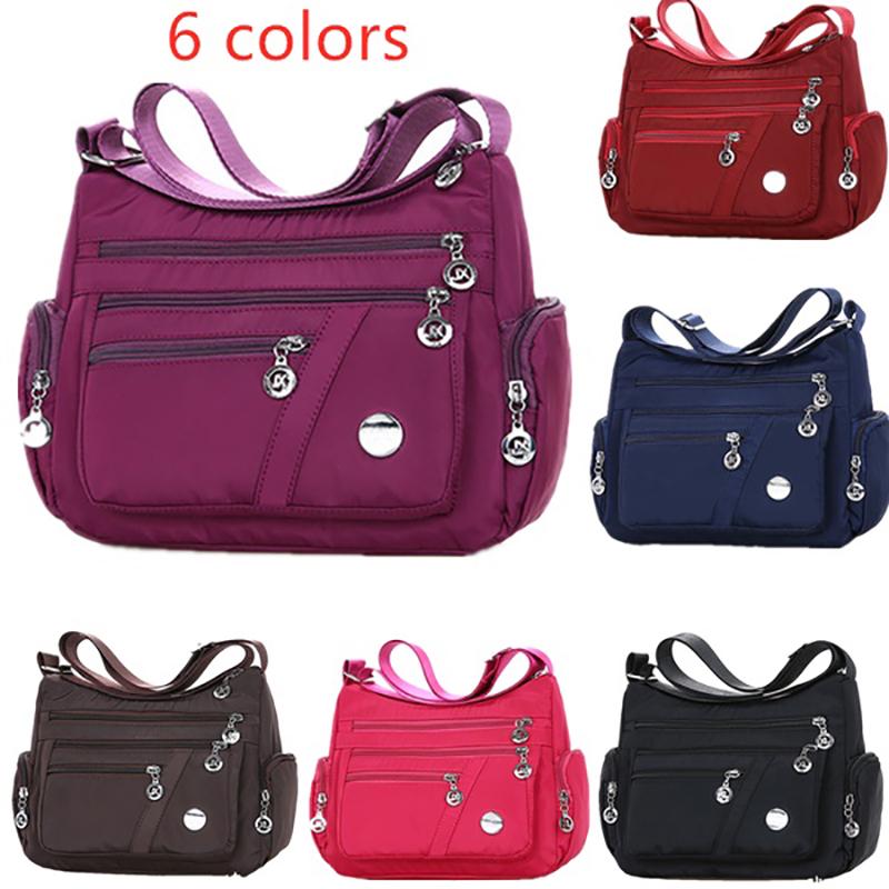 6 Colors Waterproof Nylon Bag  Women Single Shoulder Bag Crossbody Bag