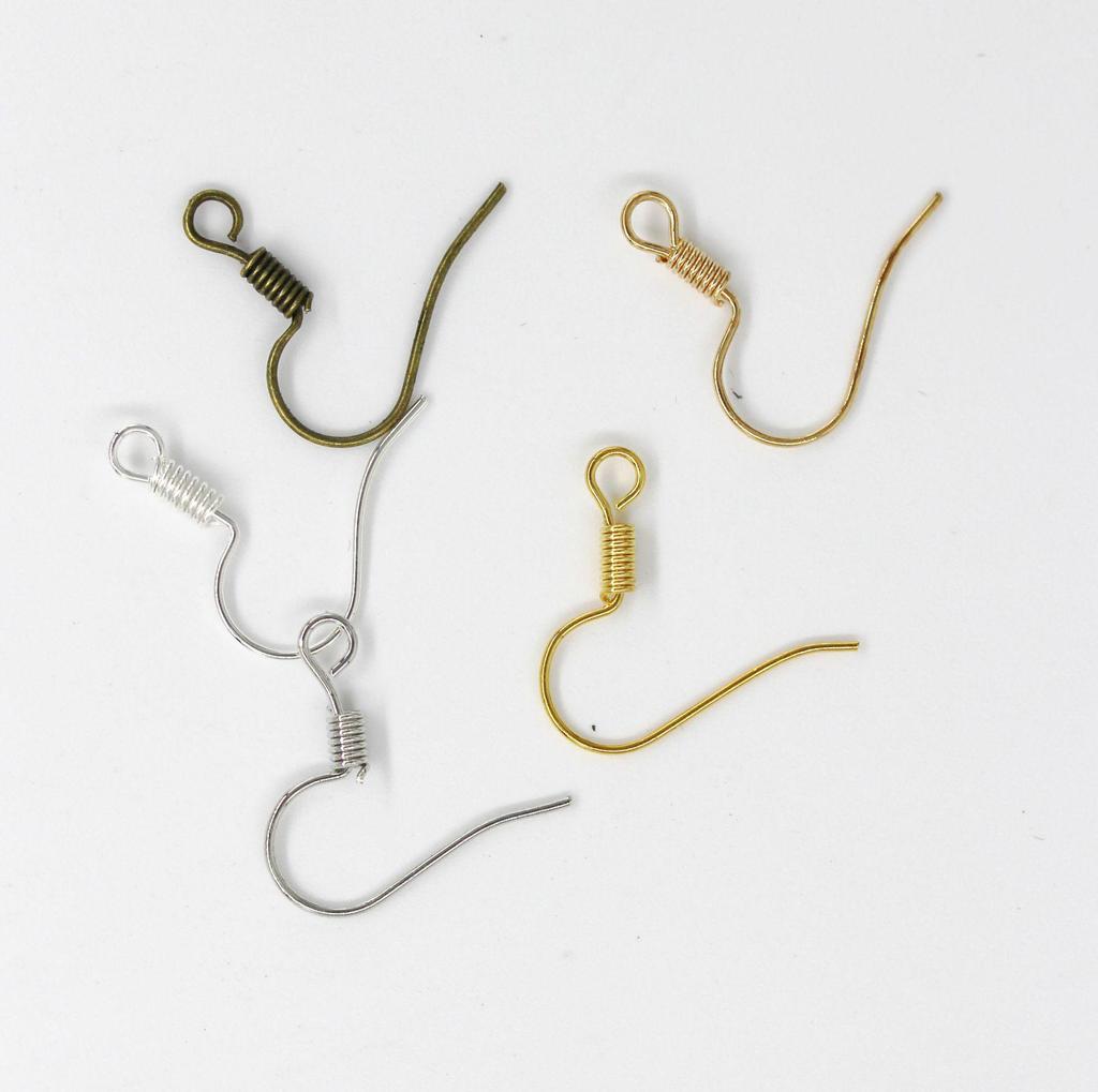 High-Quality DIY Iron Ear Hooks Without Beads - In Stock