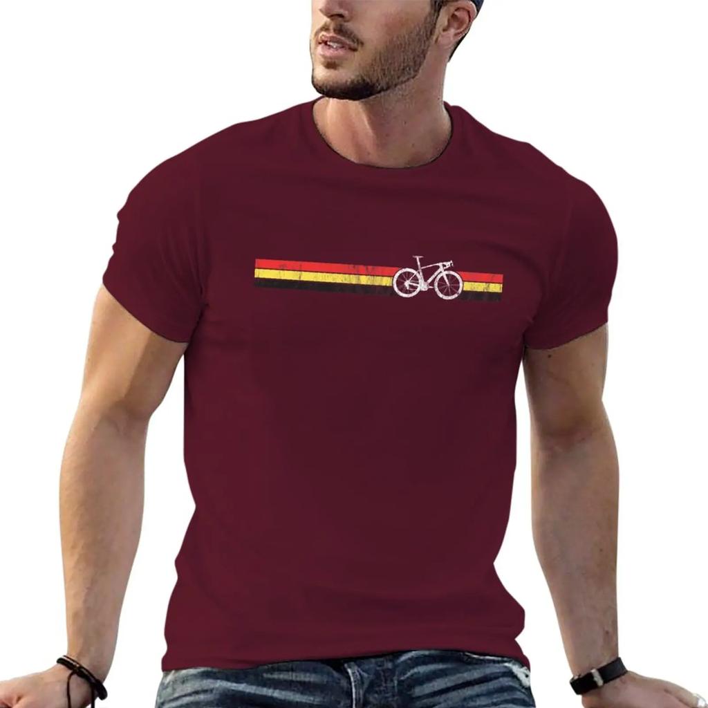 New Belgian Cyclist Bike Racing Belgium Flag Cycling T-Shirt Anime Clothes Short T-shirt T Shirts for Men Cotton