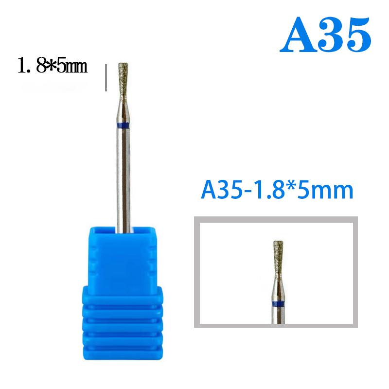 Diamond Nail Drill Bit Cuticle Clean Milling Cutter Nails For Electric Manicure Machine Accessories Ball Burr Removing