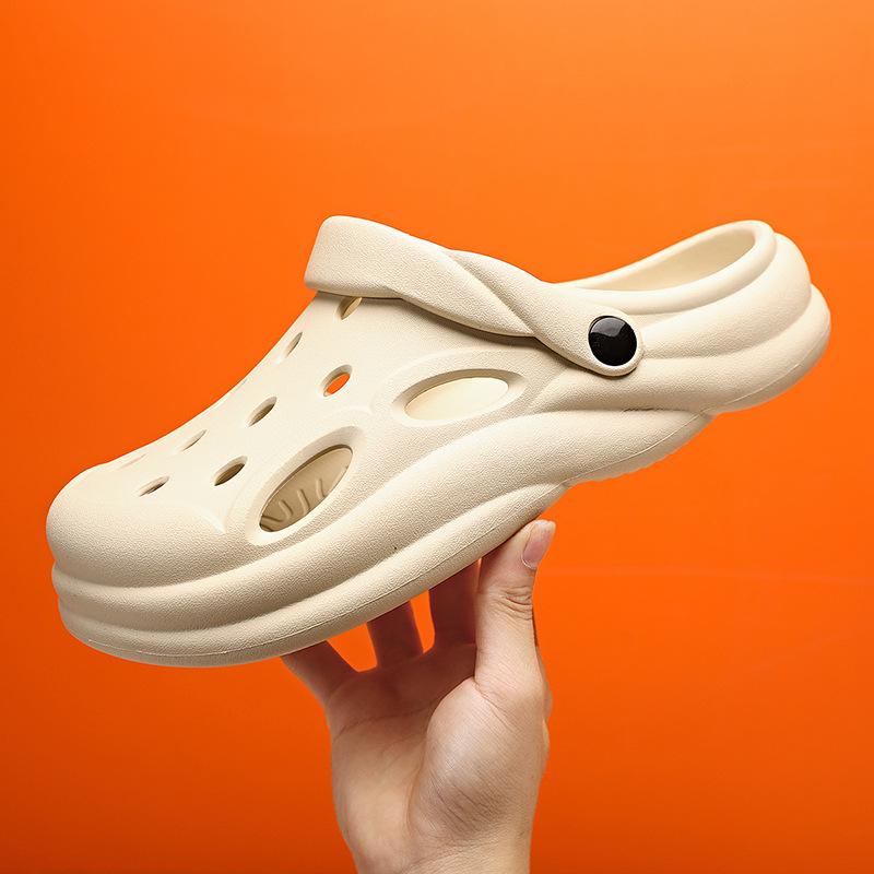 Lochschuhe Paar Sommer dicksohlige Tasche Kopf tragen Strandschuhe Herren lässige coole Hausschuhe