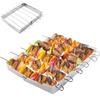 Creative BBQ Skewer Rack Set Foldable Outdoor Grill Tools BBQ Grill Rack Camping Accessories