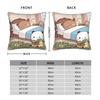 Pillow Cover Bear Cartoon Cute Bubu Dudu Graphic Cushion Cover  Vintage Pillow Case For Sofa Home Decorative Pillowcases