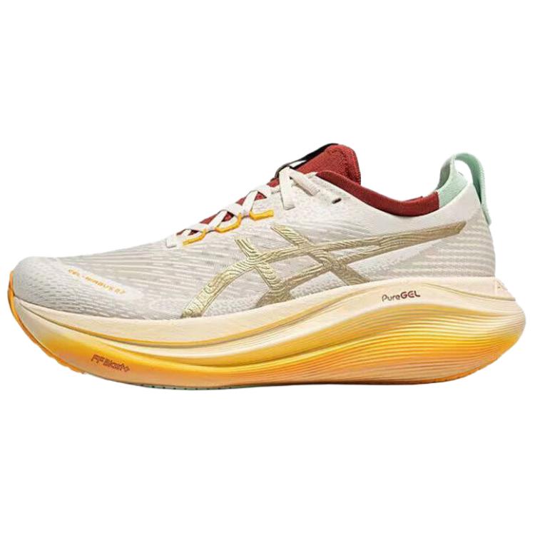 Asics Gel-Nimbus 27 Comfortable Soft Low-Top Casual Running Shoes Women Sneaker Beige 1012B871-100