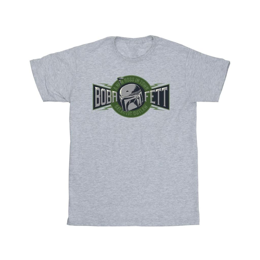 Star Wars: The Book Of Boba Fett Mens New Outlaw Boss T-Shirt
