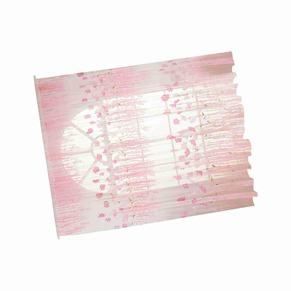 Polyester Floral Pattern Window Tulle Voile Curtain Bedroom Living Room Decor (Pink)