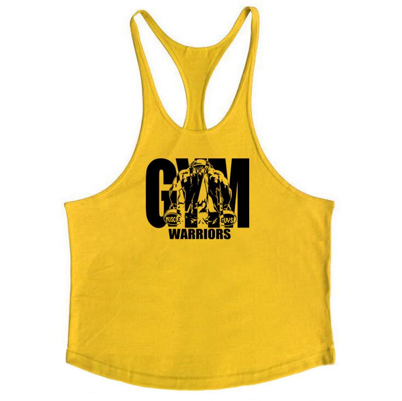 Gym Warriors Pure Cotton Spaghetti Strap Fitness Vest for Sports
