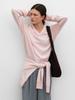 ATELIER NAIN Essential Cashmere Deep V-Neck Knit(T-7125) L/Pink