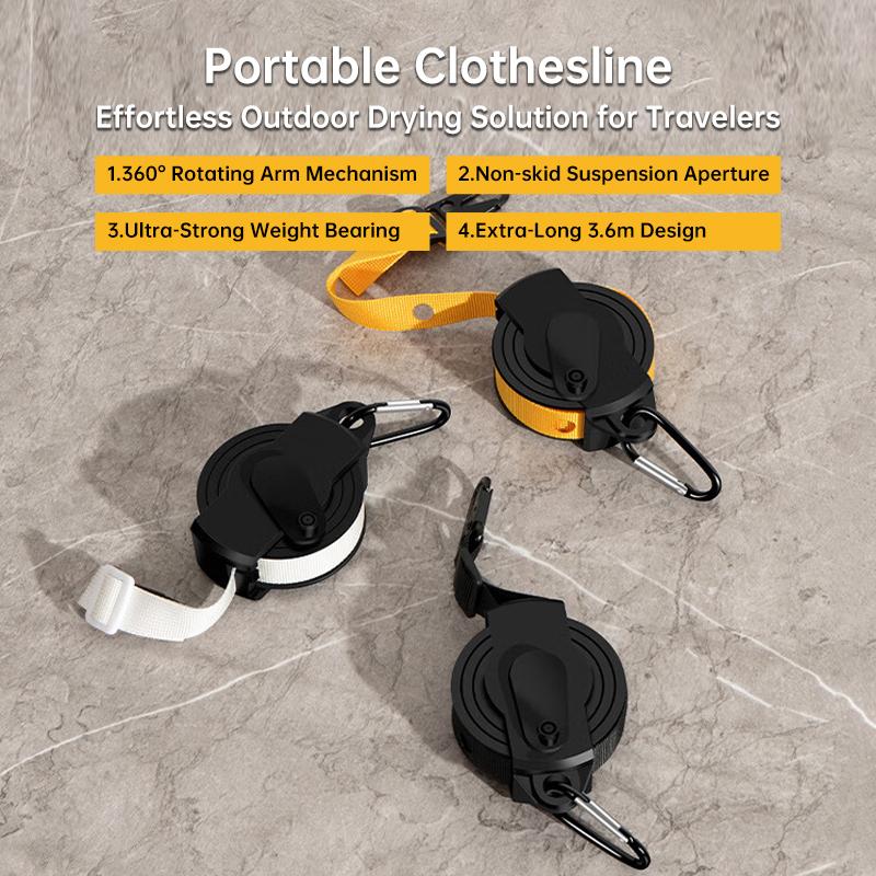 Multi-function Drying Rack Outdoor Camping Self-driving Portable Folding Anti-slip Hanging Clothes Drying Rack 1.6m Retractable