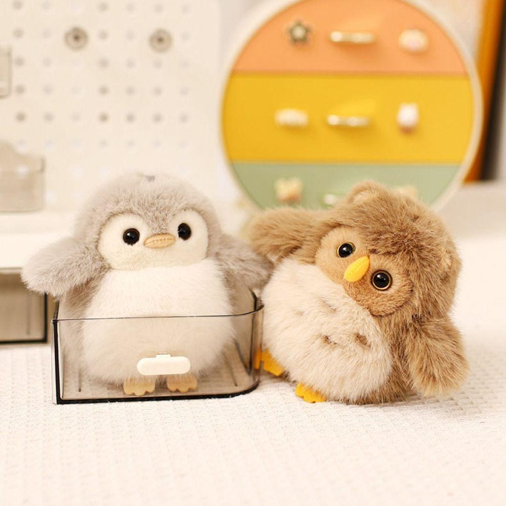 Fun Doll Magnetic Shoulder Standing Owl Doll PP Cotton Pet Bird Stuffed Doll  Birthday Parties