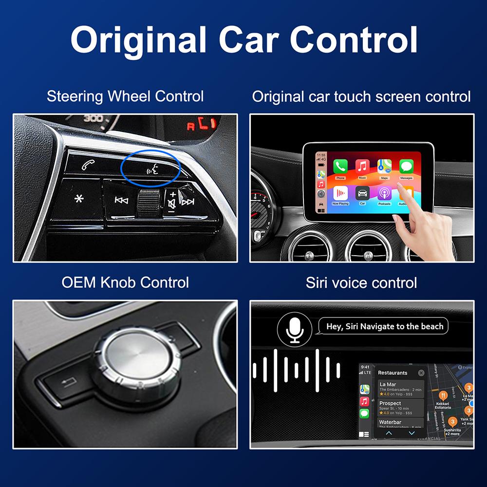 NEW Wireless Carplay Android Auto Module For Mercedes Benz A B C E CLA GLA GLK ML SLD NTG4.5 Navigation