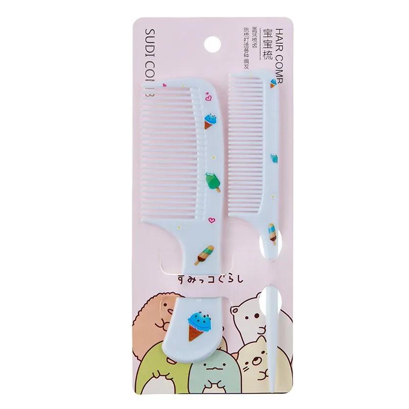 

2pcs Cute Kids Hairdressing Comb Anti-static Pointed Tail Comb for Girls Strawberry Fruit Hair Cmb Kids Hair Comb