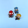 Superhero Avengers Brooch: Spider-Man, Captain America, Captain Marvel Cute Anime Badge.