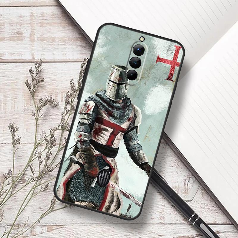 Knights Templar Case For ZTE Nubia Red Magic 10 Air 6S 7S 6 7 Pro RedMagic 8 9 8S 9S 10S 11 Pro Plus Cover
