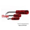 Car Tire Hub Cleaning Brush Set - Wool Sticks in Large, Medium, Small Sizes with Long Handles for Wheel Gap & Steel Ring Cleaning.