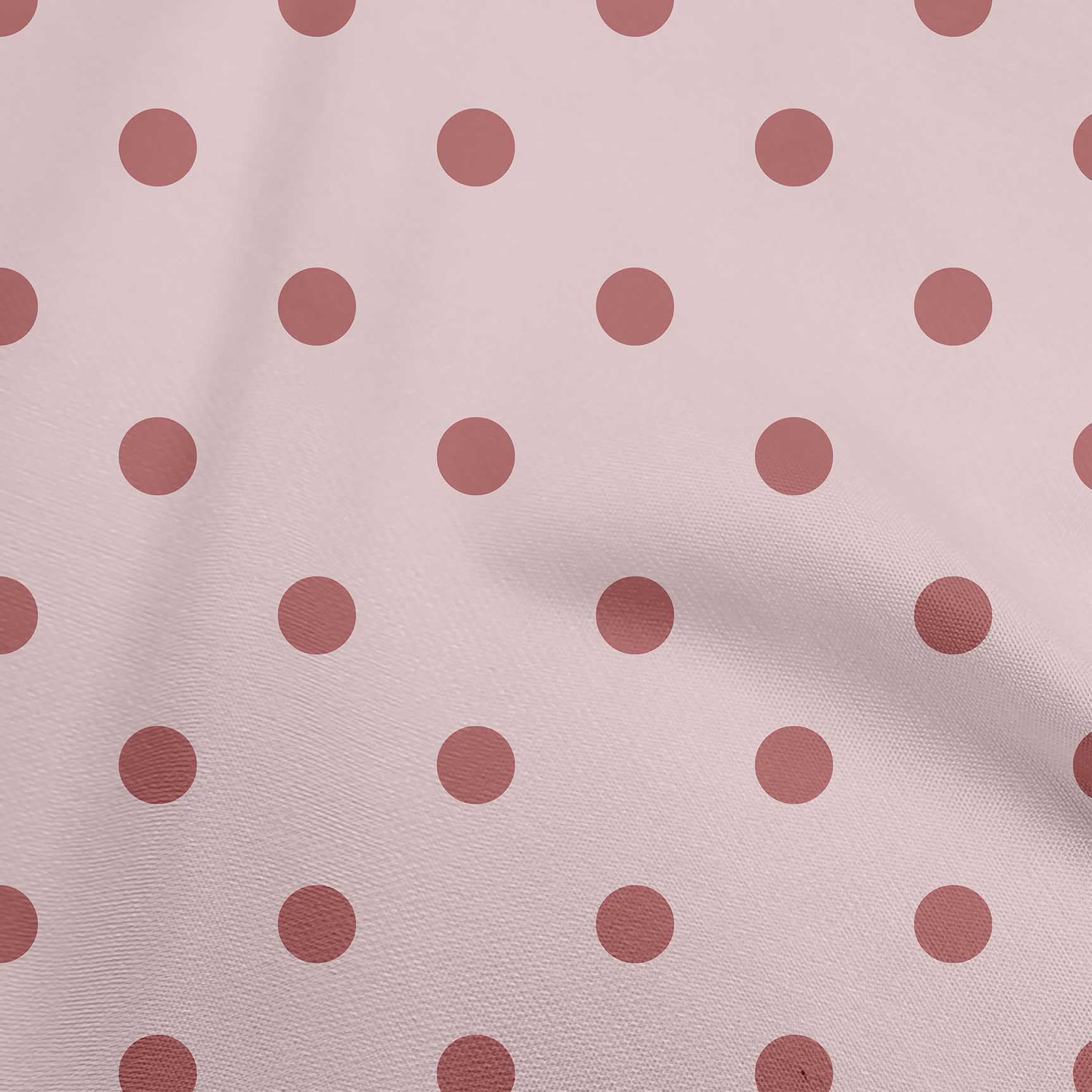 

oneOone Тканина Cotton Flex Dusty Brown Fabric Polka для пошиття друкованої тканини для рукоділля у дворі 40 дюймів 42 Inch Wide - Silk Tabby світло-рожевий колір