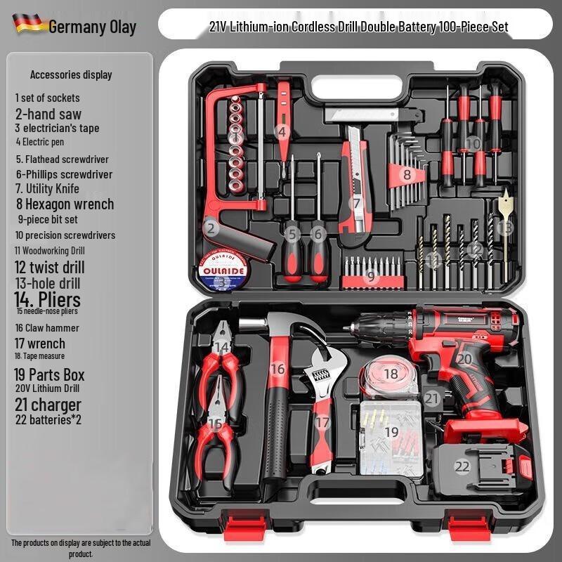 

O right 21V Cordless Electric Drill Kit CN plug (adapter included)