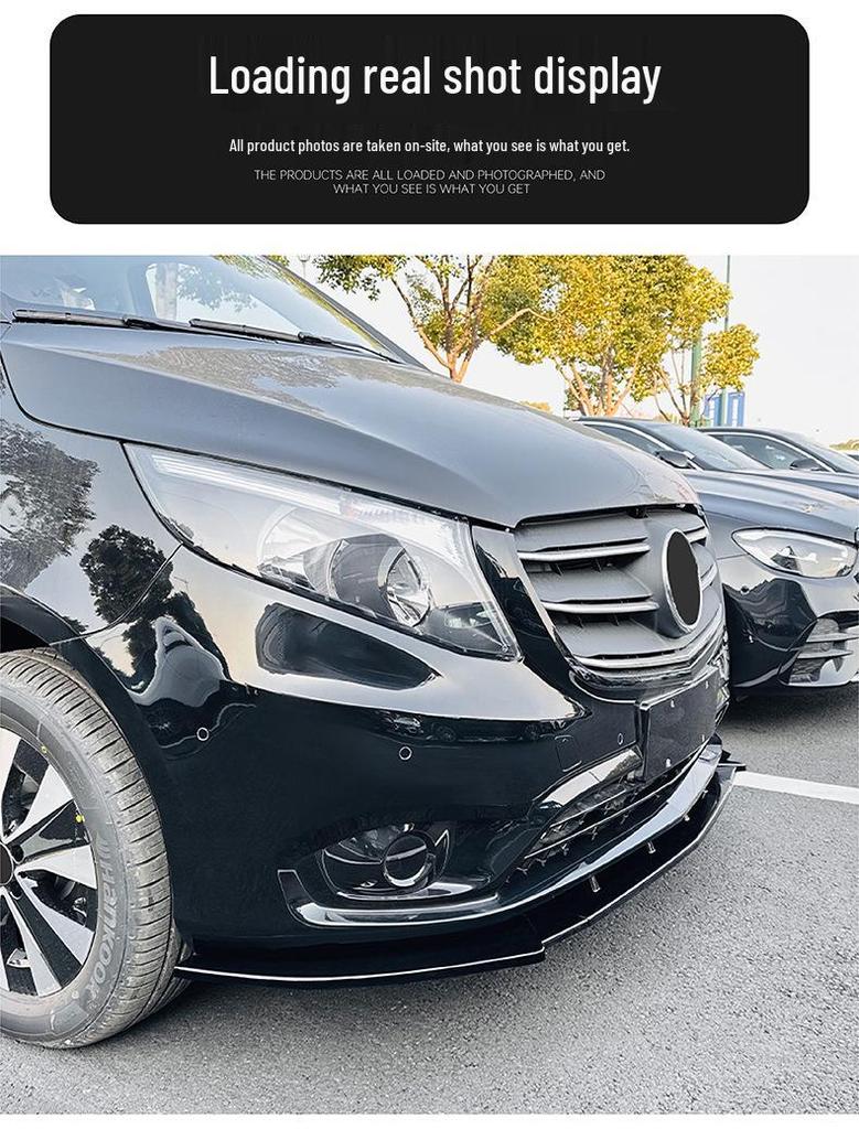 Kit de Parachoques Delantero Mercedes-Benz VITO W447 2016-2023: Modificación de Embellecedor de Labio y Splitter