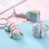 Kreativ 3D-printet flerleddet bevegelig anheng nøkkelring tegneserie søt nøkkelring utsøkt ryggsekk dekorasjonstilbehør gaver