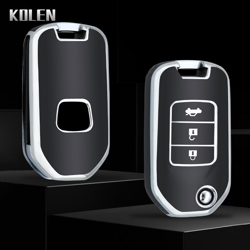 Moderne TPU Auto Klappschlüssel Hülle Cover Schale Fob Für Honda Civic Hrv Crv Xrv Cr-V Crider Odyssey Pilot Fit Freed Accord Zubehör