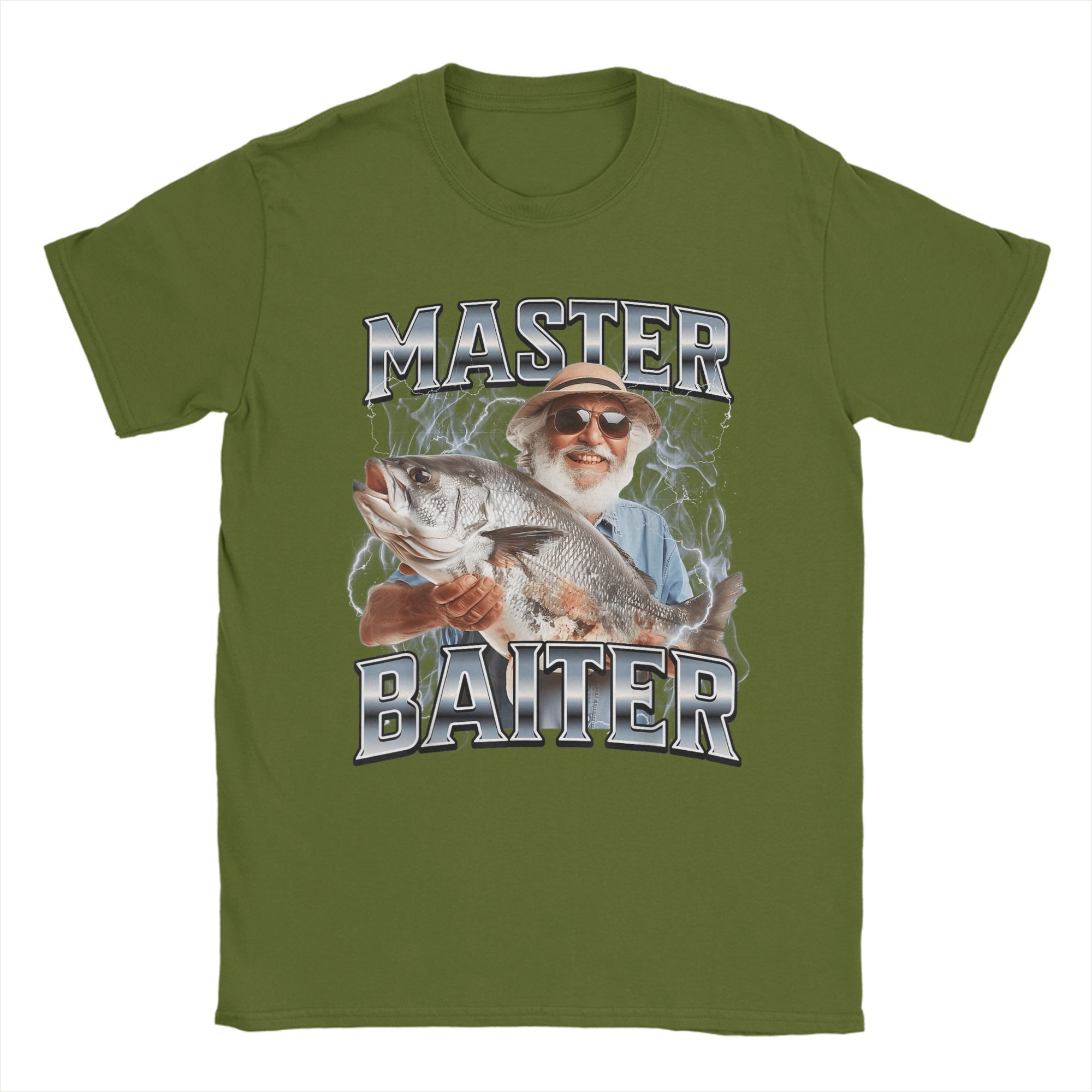 

Oversized T Shirt Summer Master Baiter Fishing T-Shirts Cotton Tshirt for Men s Y2K Classic Big Size Short Sleeve Clothes 4XL
