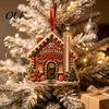 Christmas Tree Hanging Decor Money Holder Ornament, Acrylic Stocking Cash Gift Holiday Keepsake Pendant for Tree, Festive with Surprise Slot, Reusable