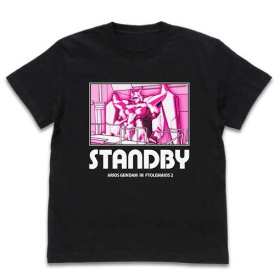 

Cospa Mobile Suit Gundam 00 Arios Gundam STANDBY BLACK L size T-shirt чёрный