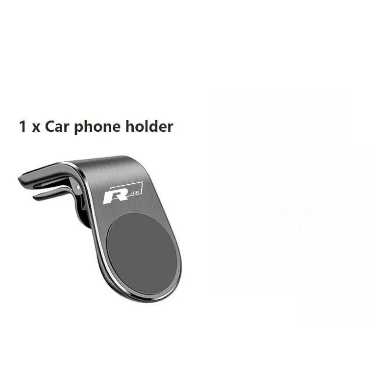 

2026 Hot For Volkswagen VW For Volkswagen VW R Line Polo Golf Passat Jetta Caddy Metal Magnet Phone Stand Car Phone Holder GPS M чёрный