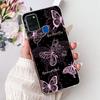 Clear For Samsung A21s SM-A217F SM-A217M Cover For Samsung Galaxy A21s Case Cute Luxury Butterfly Love Flowers Cool Painted