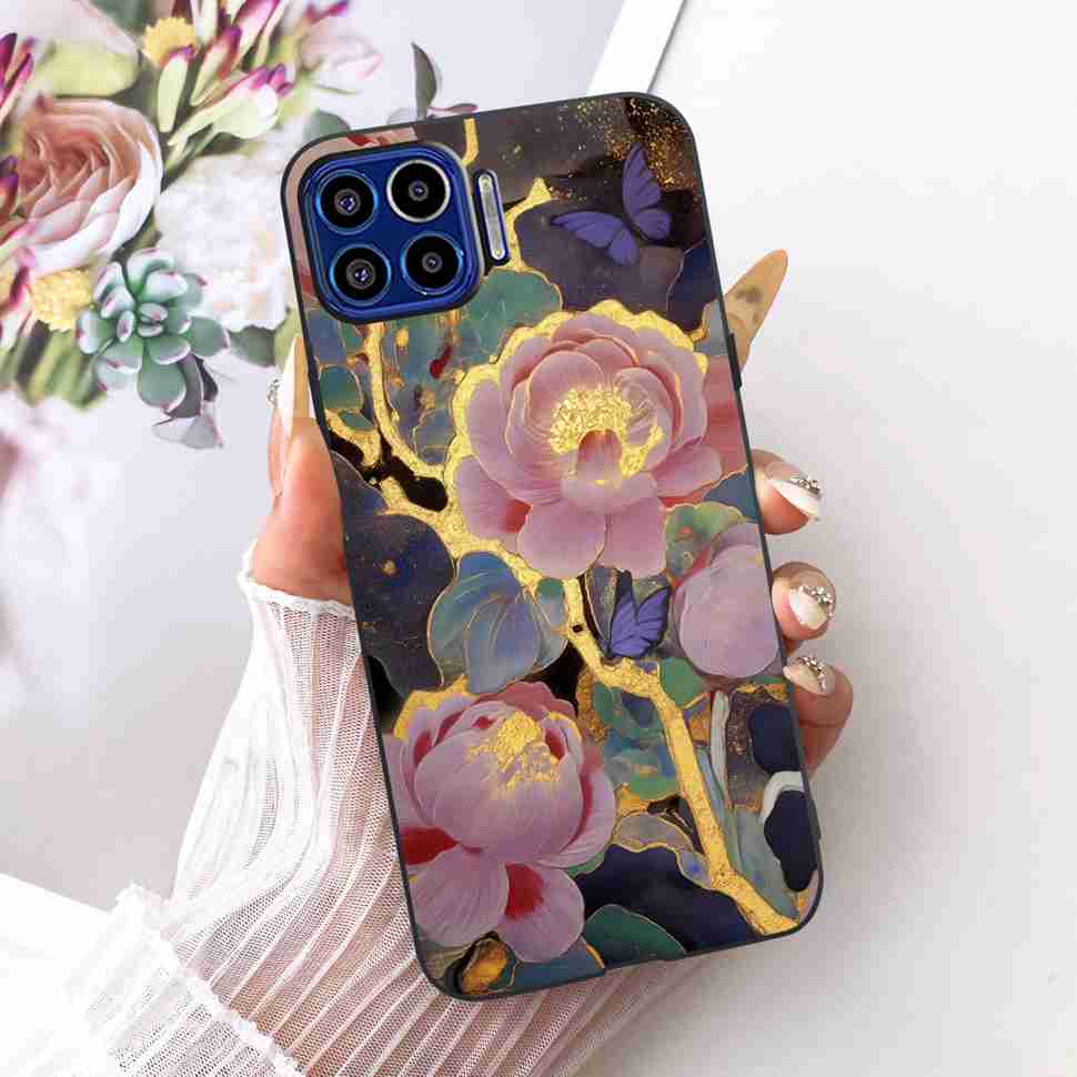 Für Motorola One 5G 6,7" Hülle Neueste Beliebte Drucke Silikon TPU Schwarze Abdeckung Für Motorola One MOTO ONE 5G Handyhüllen Bumper