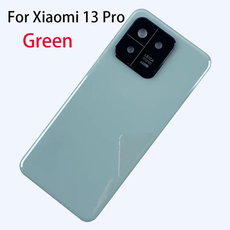 Capac baterie din sticlă Mi13 pentru Xiaomi Mi 13 Pro Capac din spate Carcasă din spate a ușii bateriei cu obiectiv pentru cadru camerei