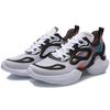 Li Ning Comet Cushioning Slip Resistant Low top Sports Casual Shoes Men's Black White AGLQ023-3
