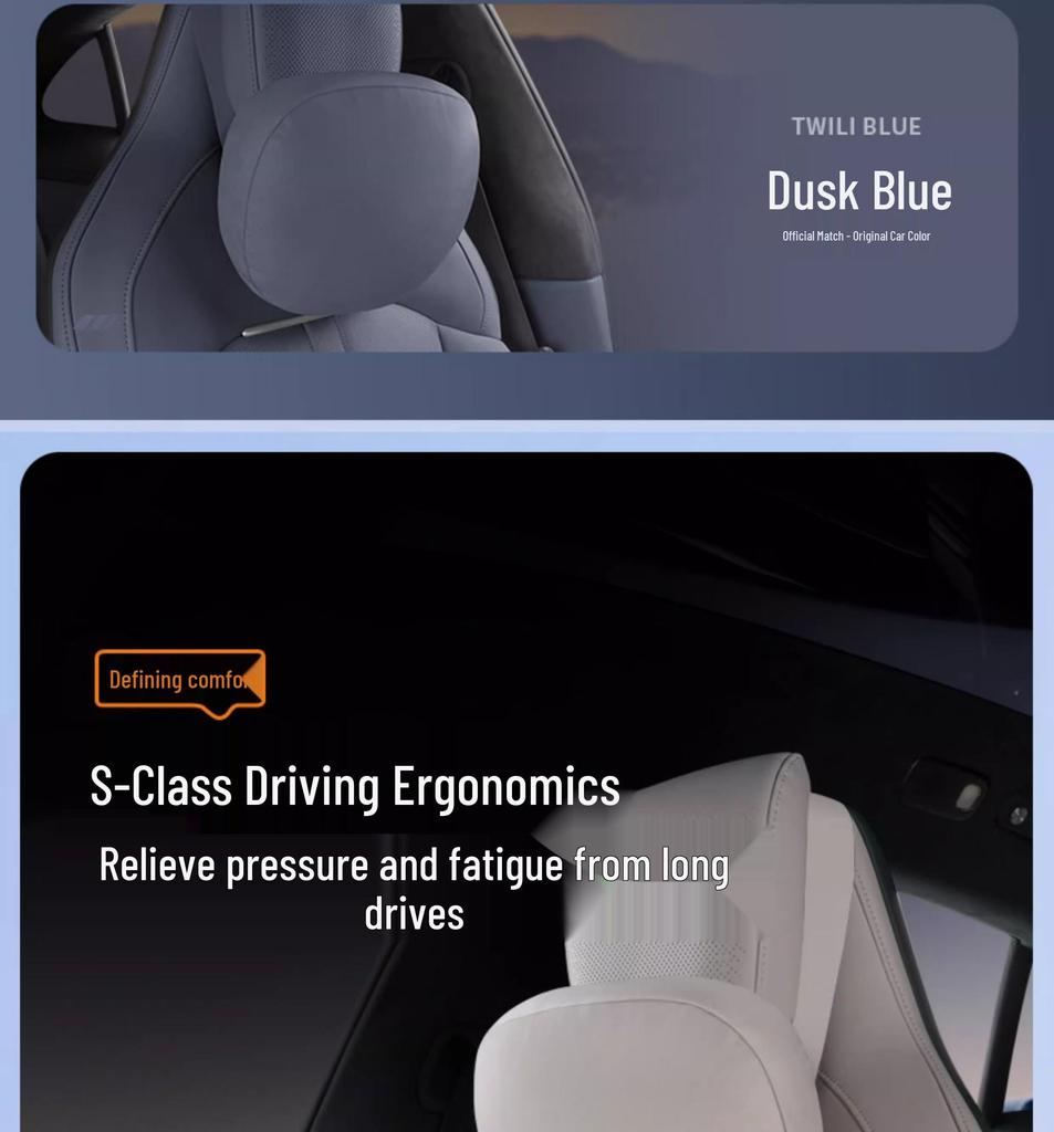 Xiaomi SU7/Ultra/YU7 Magnetyczny Zagłówek Podparcie Szyi i Lędźwi Skórzana Poduszka