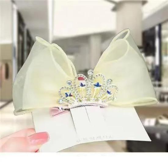 

Пастельні веселкові бантики для волосся Градієнтний колір Корона принцеси Заколки для волосся Стоячий бантик Шпилька Дитяча заколка Корейські аксесуари для волосся