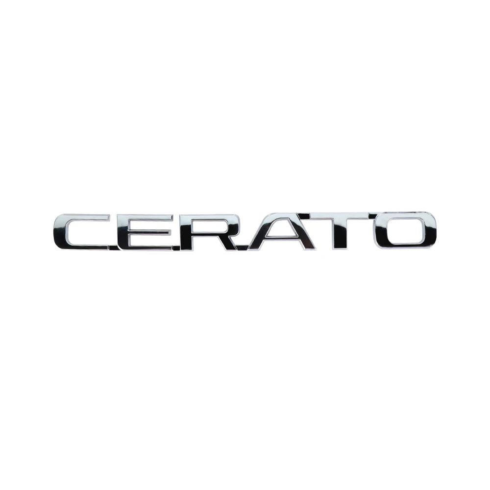 AAAGS1 3D ABS CERATO SORENTO Letter Badge Car Tail Emblem Rear Trunk Decor Sticker for Kia Sportage Rio Soul Picanto Optima Ceed Forte