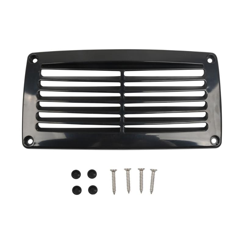 Wohnmobil Außenlüftungsgitter 20,5 x 10,5 cm ABS Lamellenlüftungsgitter mit Schrauben für Camper, Wohnwagen und Marineboote