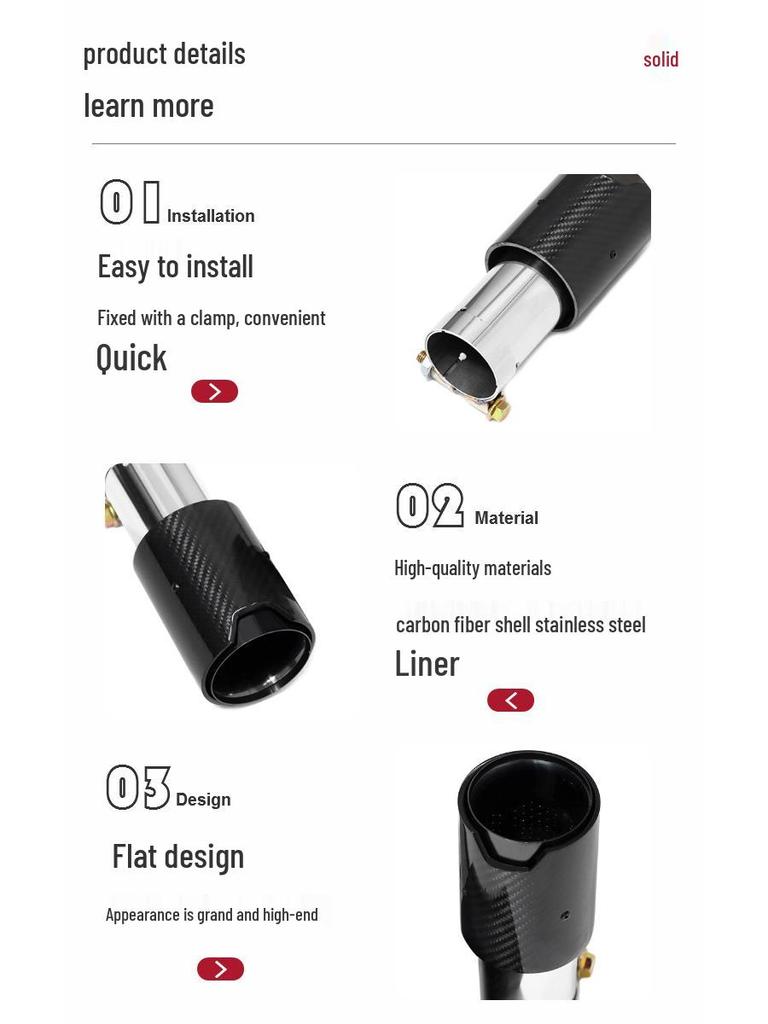 BMW E90/E92/E93 M3 Carbon Fiber Stainless Steel Exhaust Tip Upgrade