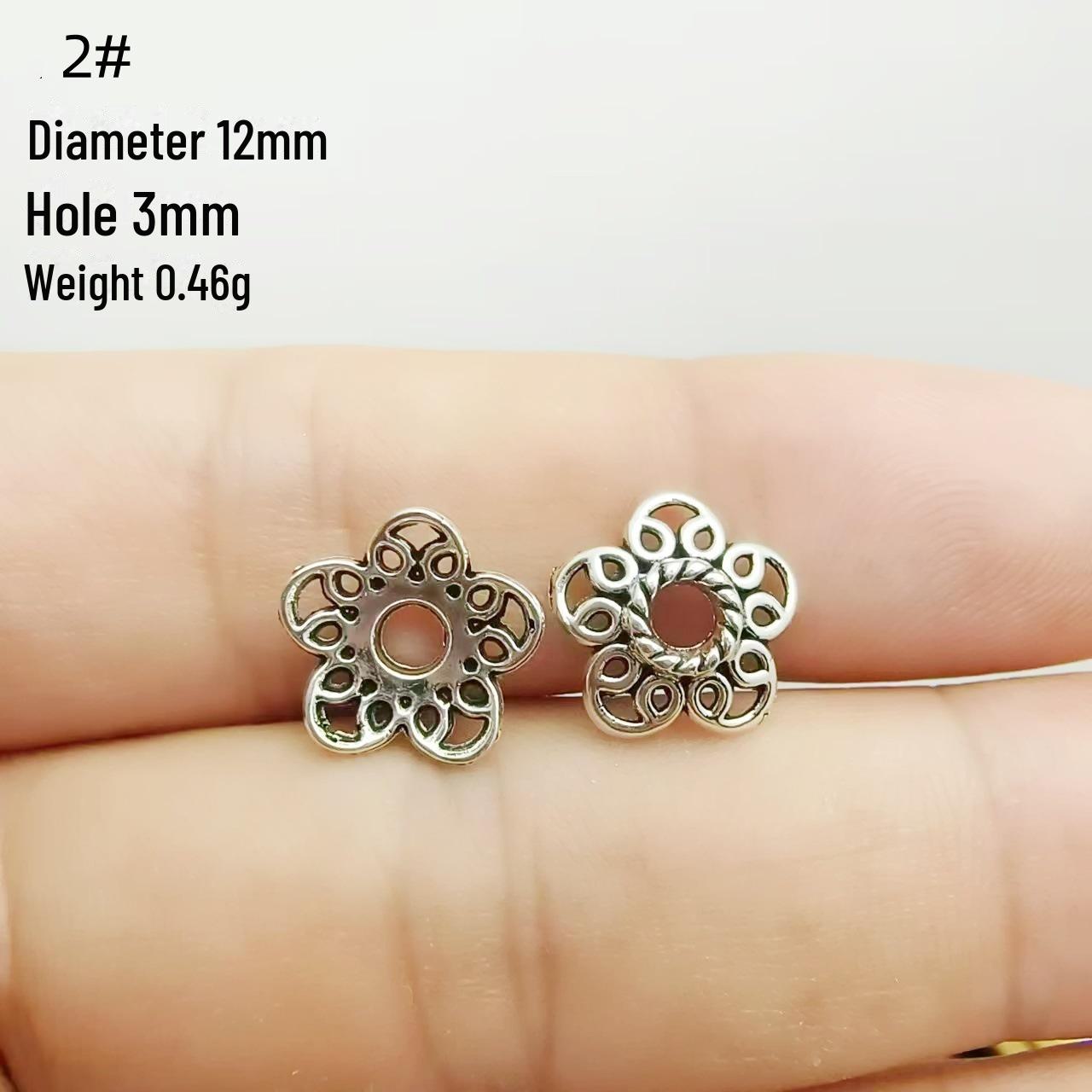 

Тибетська срібна розпірка для квітів для браслетів і ювелірних виробів своїми руками