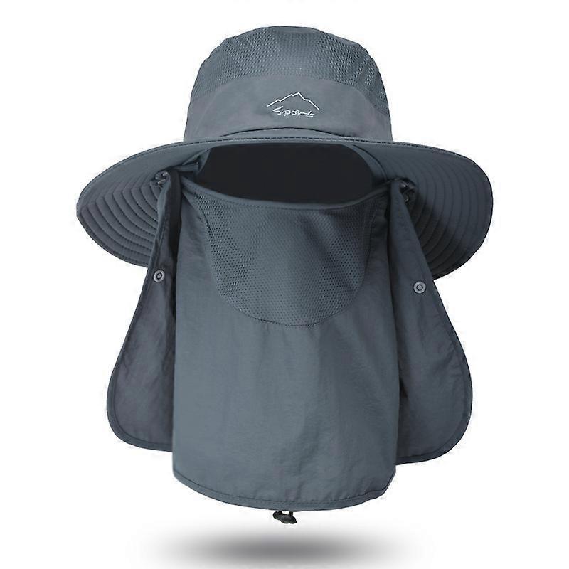 Fisherman Hat Men's Sun Hat Outdoor Quick-Drying Sun Hat Fishing Breathable Sun Hat Women's Face Hat less