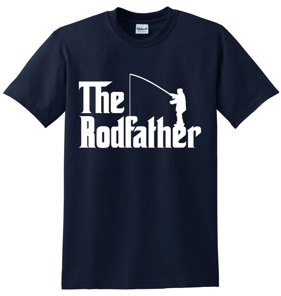 The Rodfather TShirtFunny Fishing FisherUnisex Fish Fun Party Joke crap Top Tee 2XL