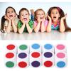 Alomejor 20Pcs 6 Sided Dice, Color Dot Teaching Dice for Board Games and Children