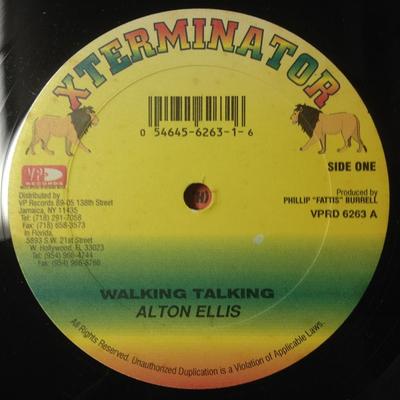 12inch Record ALTON ELLIS / SIZZLA - Walking Talking / Be Strong VPRD6263 Xterminator US Reggae, Ska & Dub Used