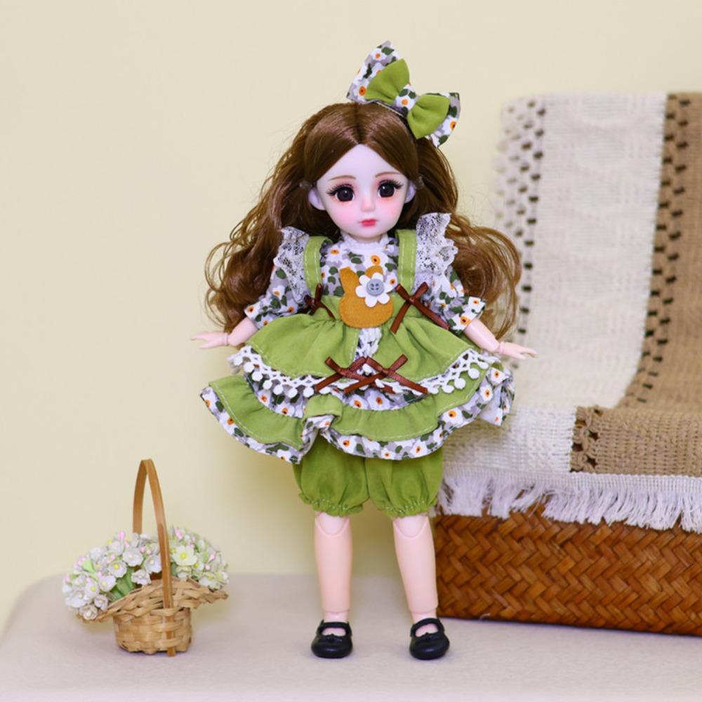 Attractive Eyes 30cm Bjd Doll with Clothes 1/6 SD Princess Makeup Ball Joint Doll  Toddler