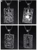 Ethnic Stainless Steel Guan Gong Pendant - Titan Steel Necklace with Retro Dragon Design