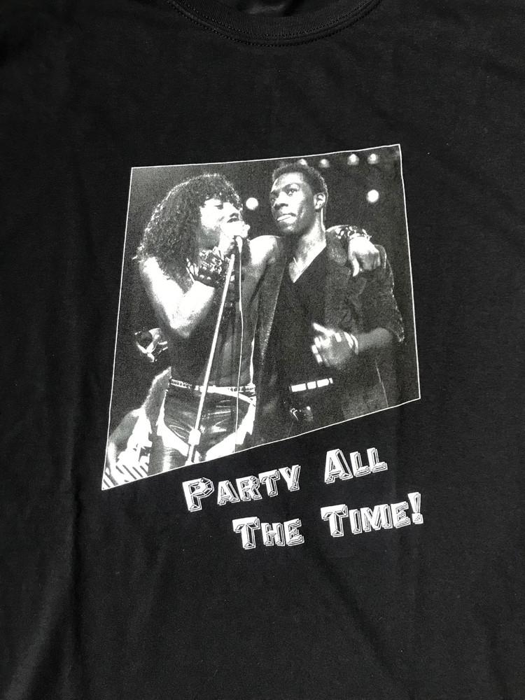 Винтажная футболка Eddie Murphy Rick James Party All The Time Черная Унисекс S-234XL Унисекс Футболка S