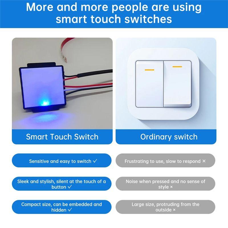 A60zdual-Color Temperature LED Light Adjustment DC 5-12V 3A 36W Intelligent Touch Switch With Fitting Touchpadmay